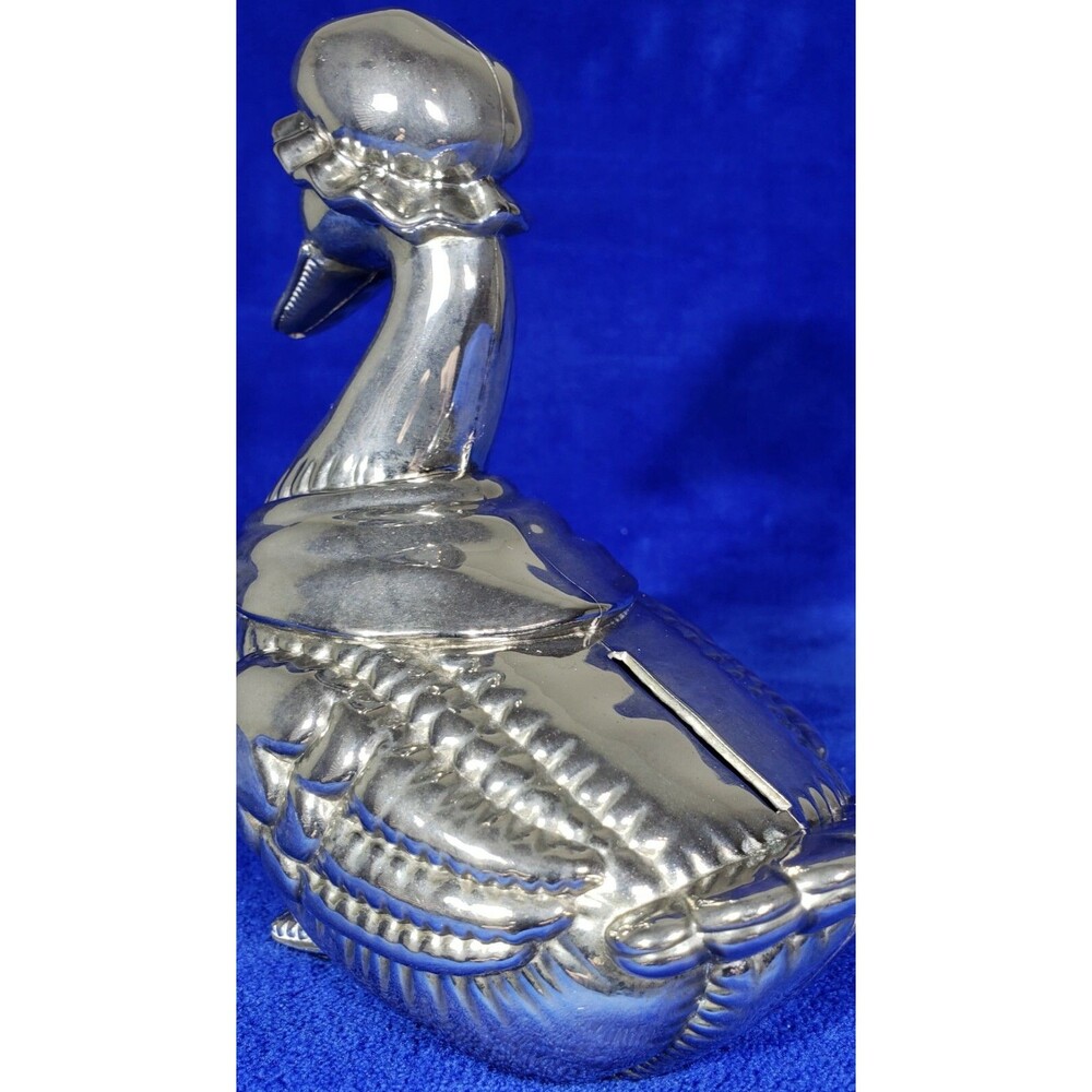 Vintage Godinger Mother Goose Metal Silver Plated Coin Savings Bank - Picture 8 of 12